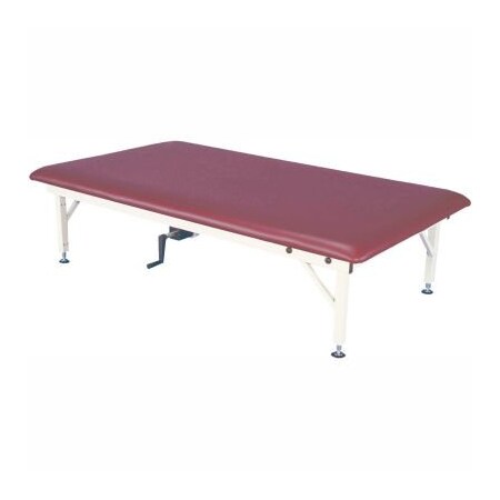 Fabrication Enterprises Manual Bariatric Hi-Low Steel Mat Platform Table, 900 lb Capacity, 84"L x 48"W x 20" - 30"H 15-1558
